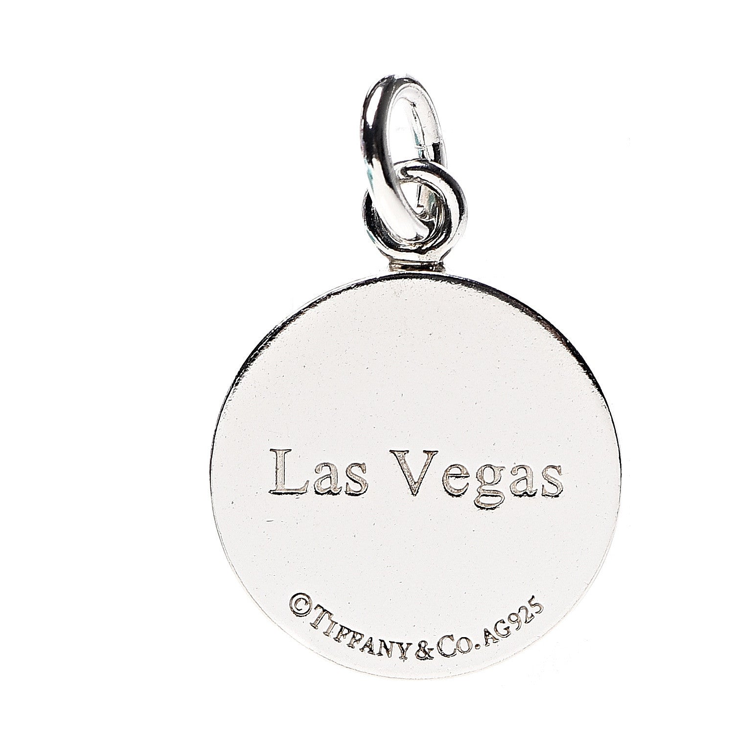 Tiffany Sterling Silver Enamel Las Vegas Chip Charm 3 of 4