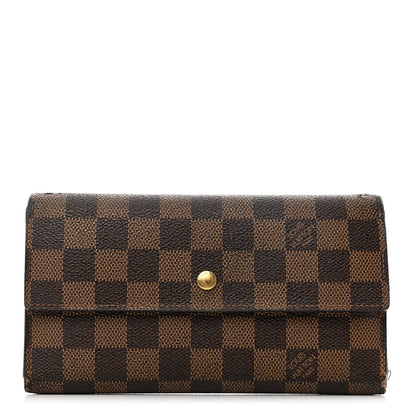 Louis Vuitton Damier Ebene Sarah Wallet 1 of 10