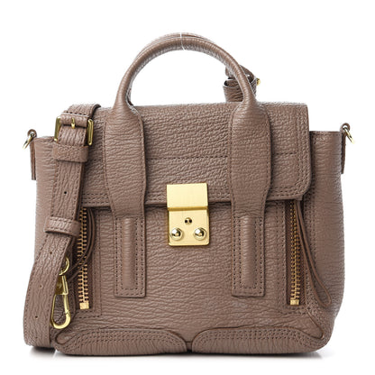 3.1 Phillip Lim Textured Calfskin Mini Pashli Satchel Taupe 1 of 10