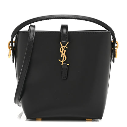 Saint Laurent Shiny Calfskin Le 37 Mini Bucket Bag Black 1 of 10