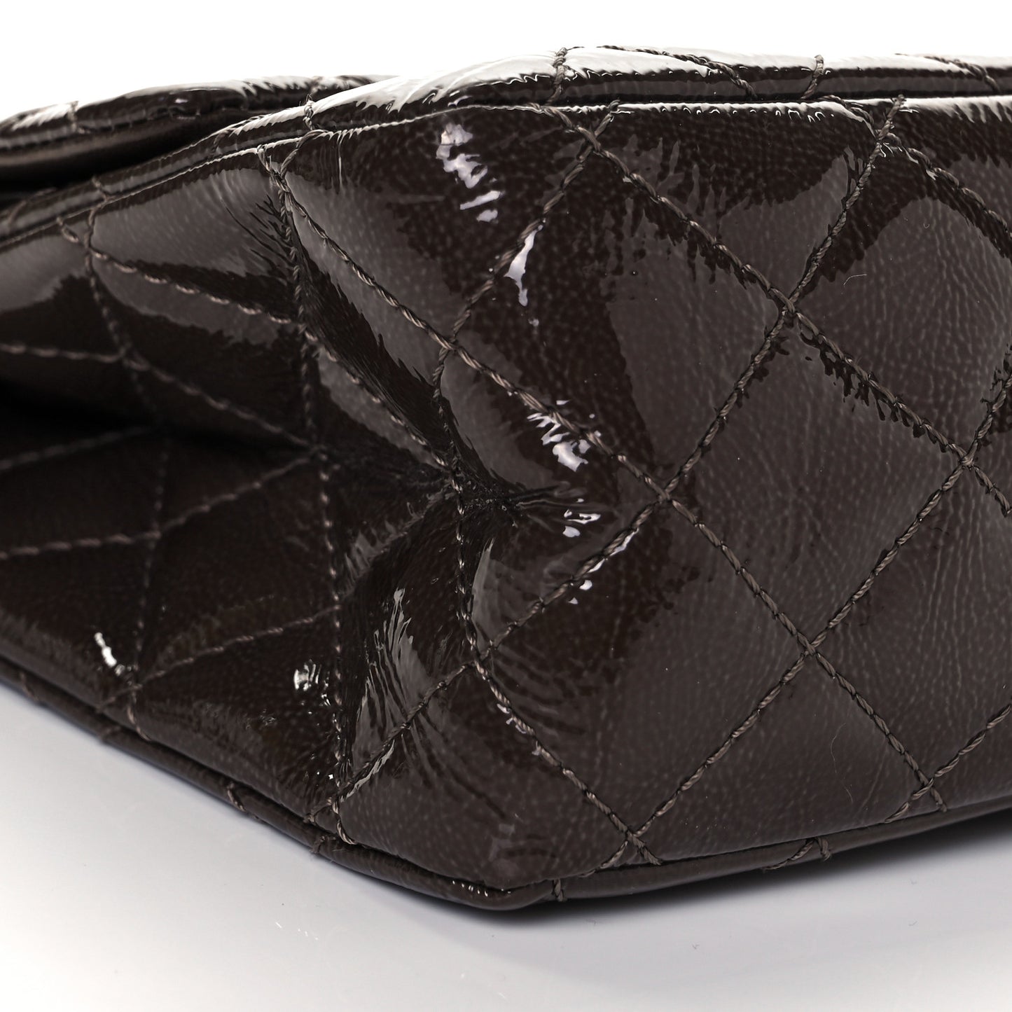 Patent Caviar Quilted 2.55 Reissue 226 Flap Brown