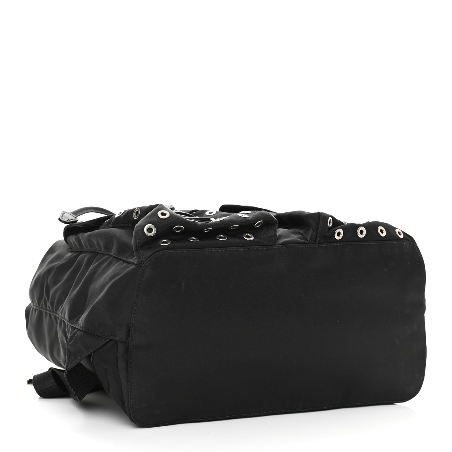 Tessuto Nylon Grommet Backpack Black