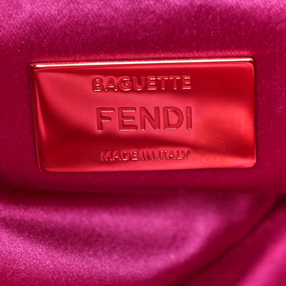 Fendi Sequin Paillettes Vitello Grace Sex and the City Baguette Tortora 6 of 8