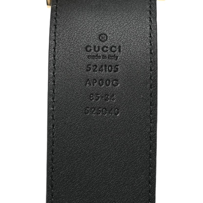 Gucci Moon Calfskin Torchon Double G 40mm Belt 85 34 Black 4 of 4
