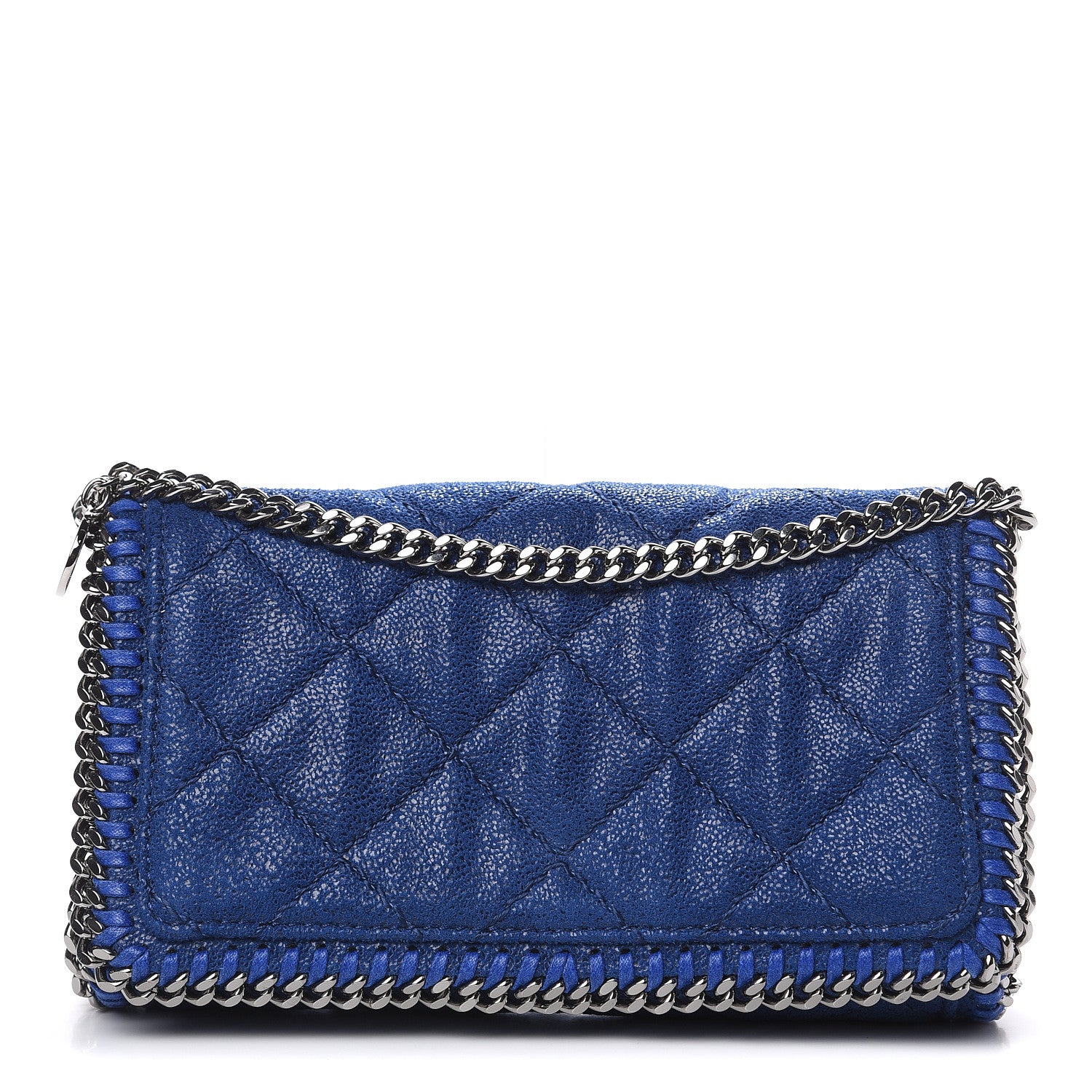 Stella McCartney Shaggy Deer Quilted Falabella Crossbody Bag Blue 1 of 9