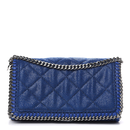 Stella McCartney Shaggy Deer Quilted Falabella Crossbody Bag Blue 1 of 9