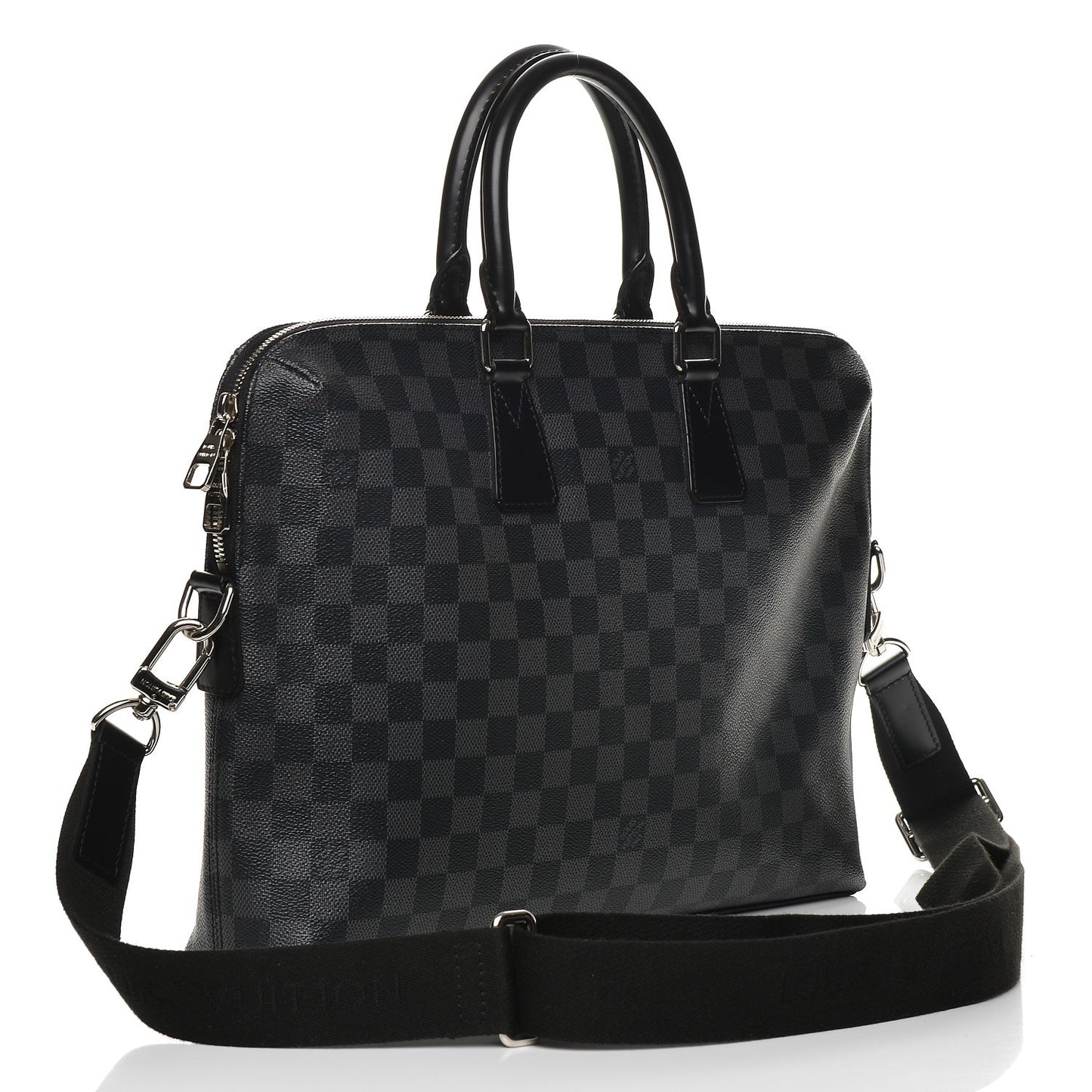 Damier Graphite Porte-Documents Jour
