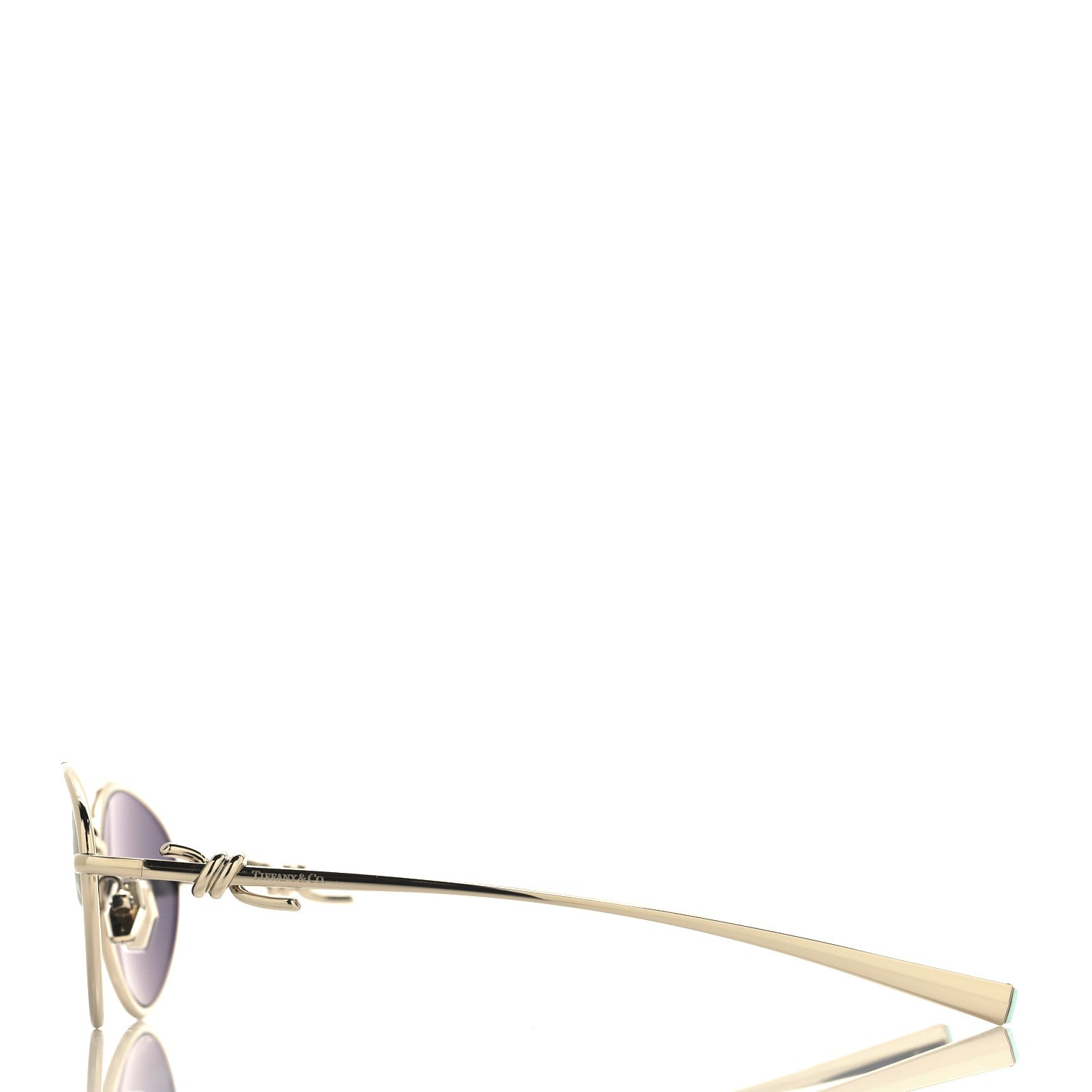 Tiffany Metal Knot Sunglasses TF3117 Pale Gold 3 of 7