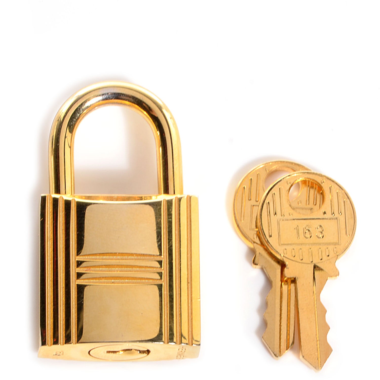 Hermes Cadena Lock and Key Set Gold 1 of 7