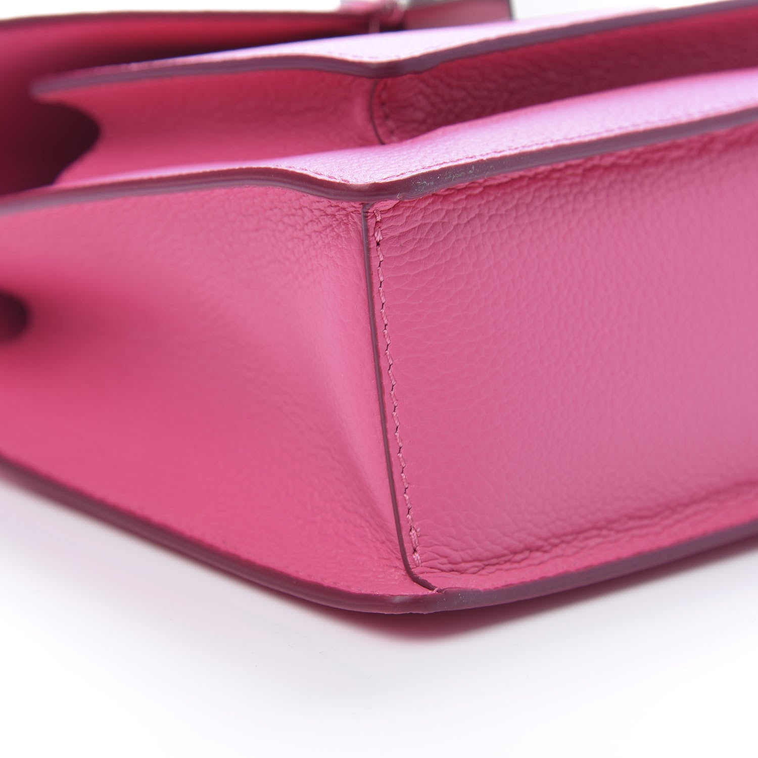 MCM Grained Calfskin Small Patricia Satchel Sugar Pink 9 of 10