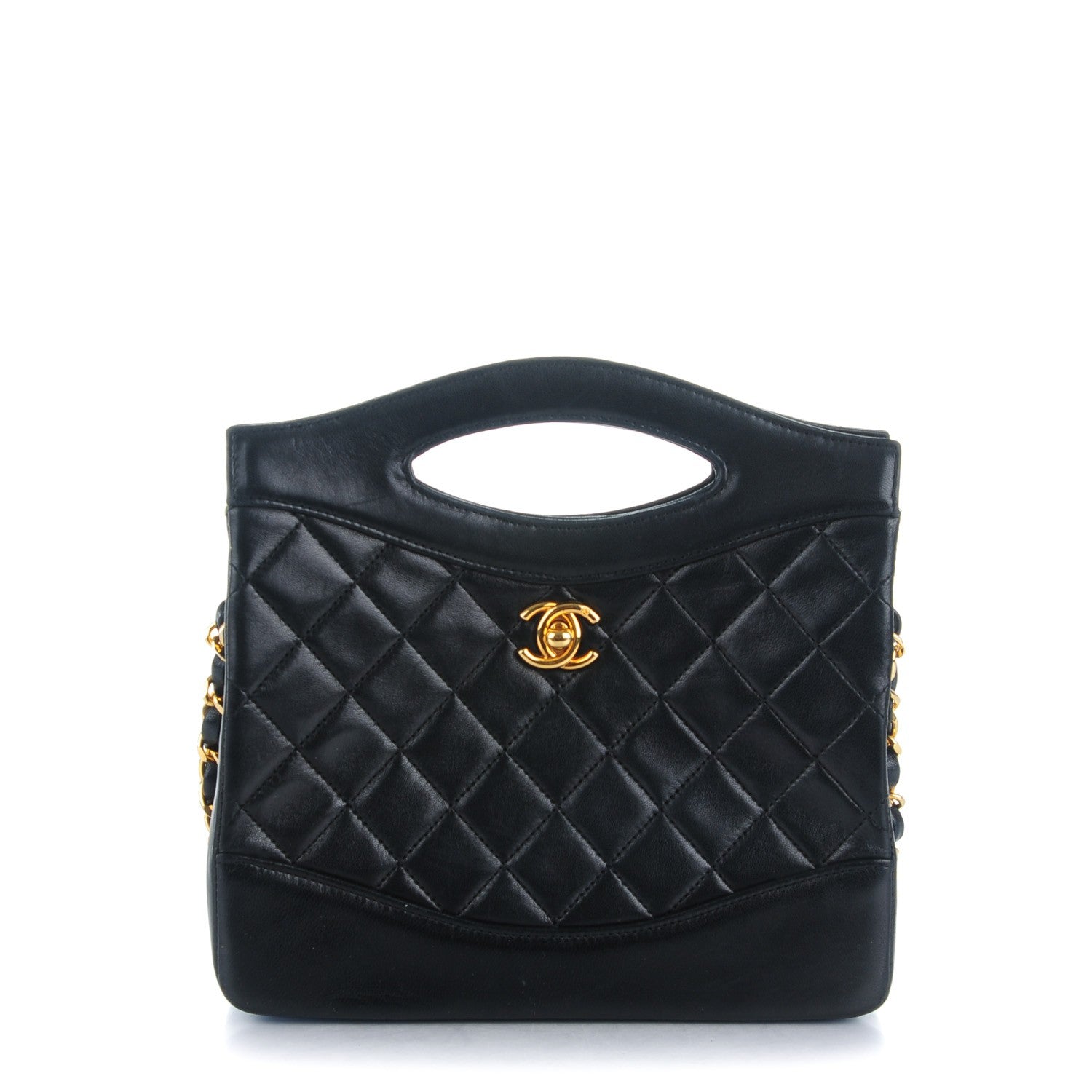 Chanel Lambskin Quilted Shoulder Bag Black 1 of 10
