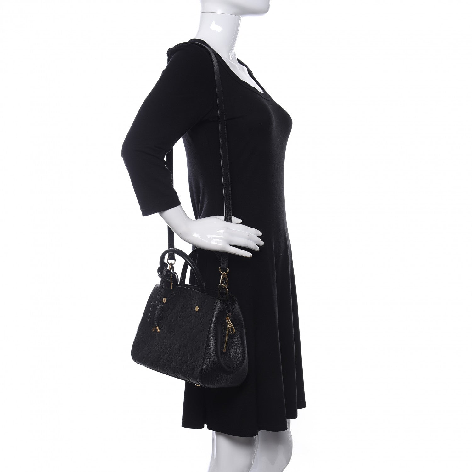 Louis Vuitton Empreinte Montaigne BB Black 2 of 10