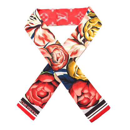 Louis Vuitton Silk Monogram Malle Fleurs Bandeau Rouge 1 of 3