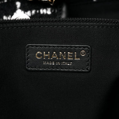 Chanel Tweed Medium Deauville Tote Black White Multicolor 7 of 10