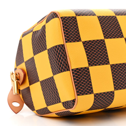 Louis Vuitton Damier Pop Speedy Bandouliere 25 Jaune Mat 8 of 9