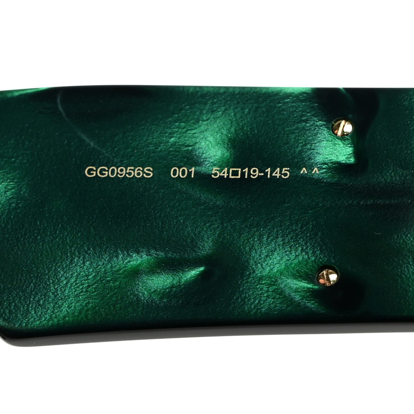 Acetate Square Frame Sunglasses GG0956S Green Black