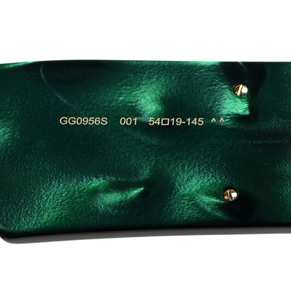 Gucci Acetate Square Frame Sunglasses GG0956S Green Black 5 of 8