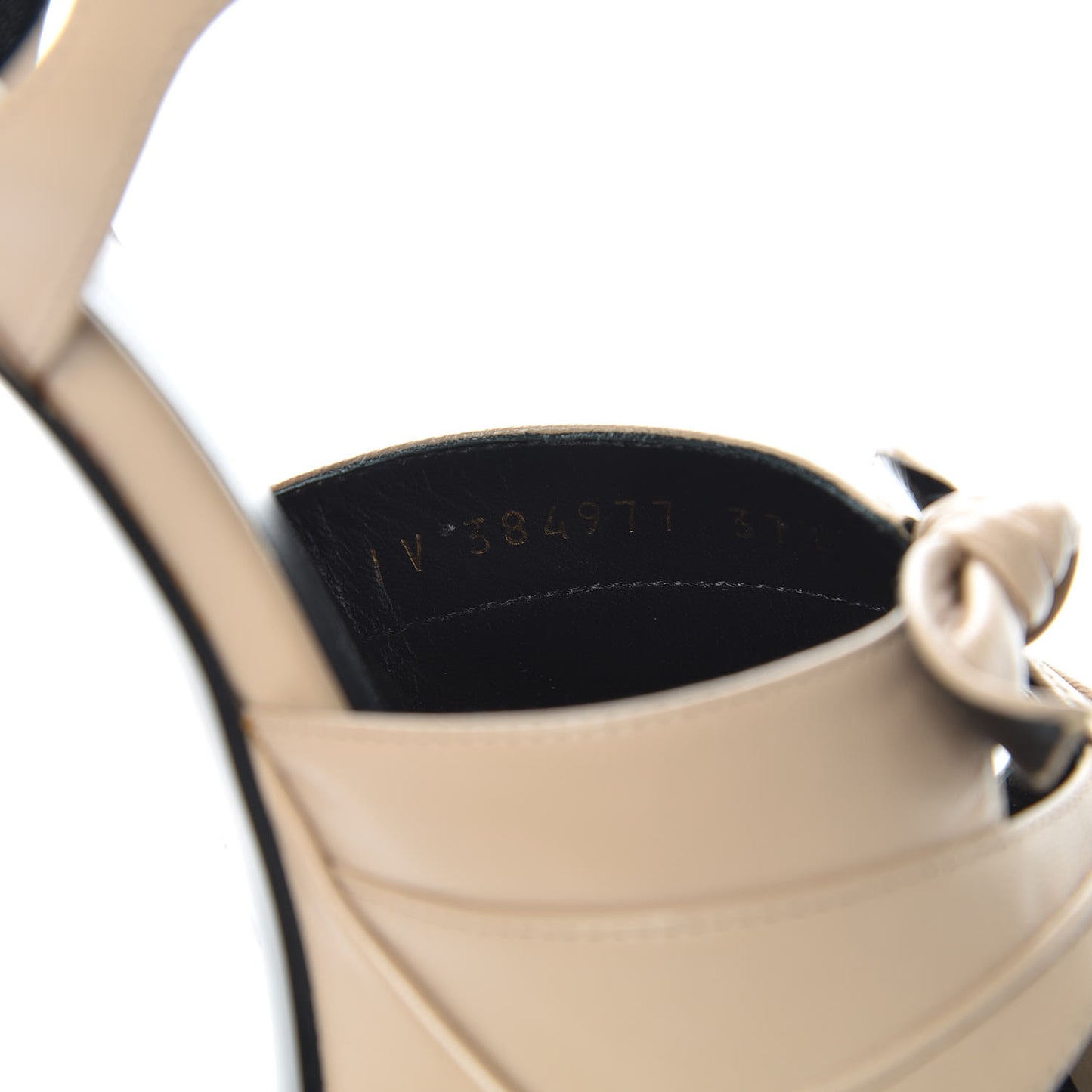 Goatskin Candy 80 Platform Sandals 37.5 Powder