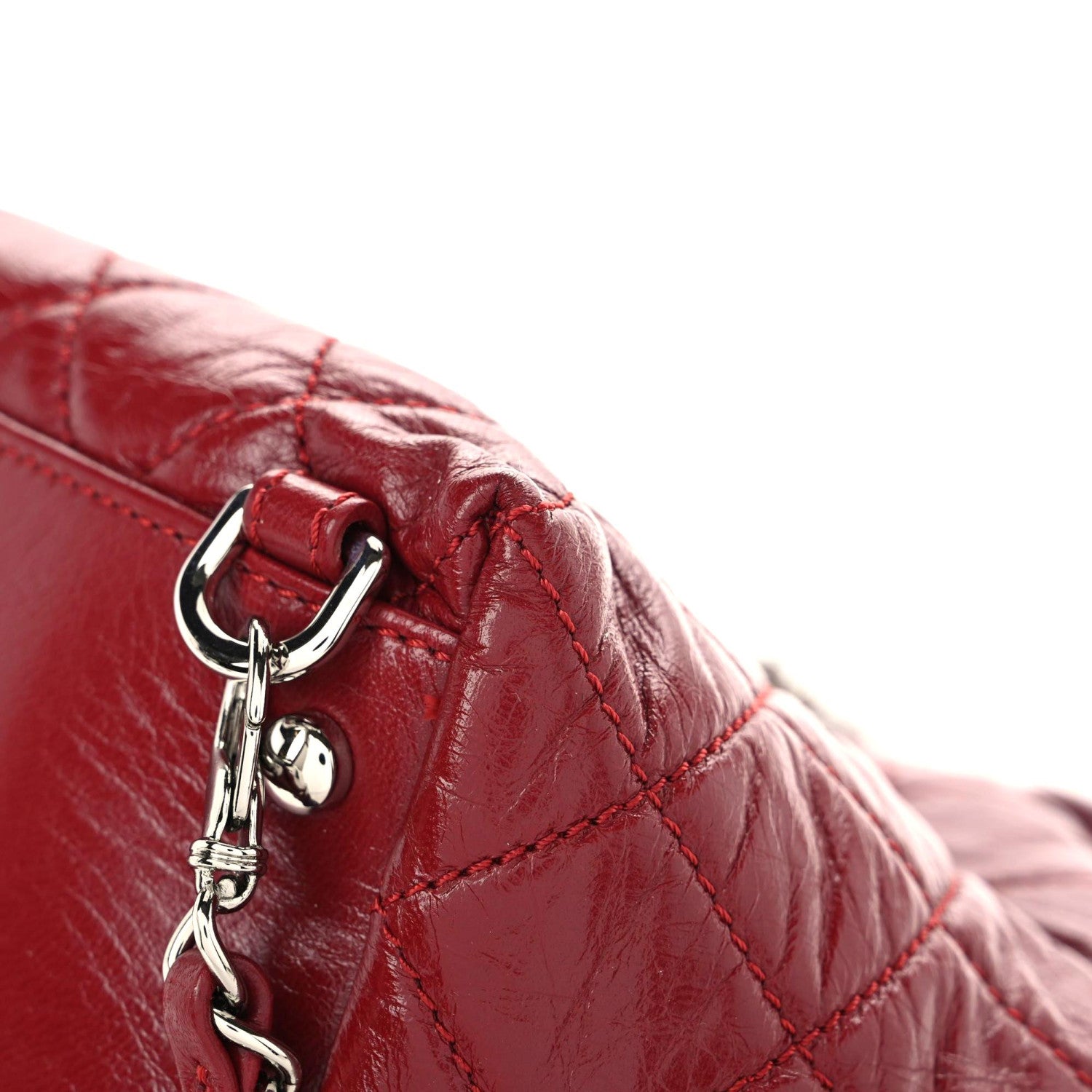 Chanel Lambskin Quilted Beijing Backpack Red 9 of 11
