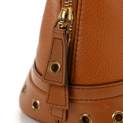 Christian Dior Grained Calfskin Street Chic Top Handle Bag Brown 15 of 16