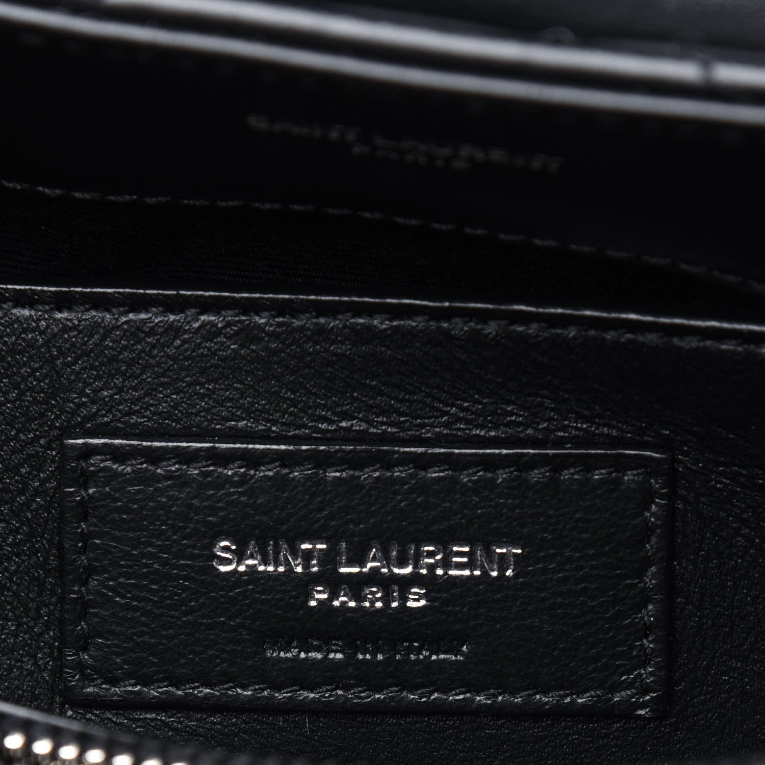 Saint Laurent Calfskin Y Quilted Monogram Small Loulou Chain Satchel Black 6 of 12