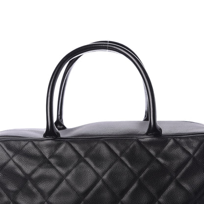 Chanel Caviar Patent Quilted Large Bowler Black 9 of 11