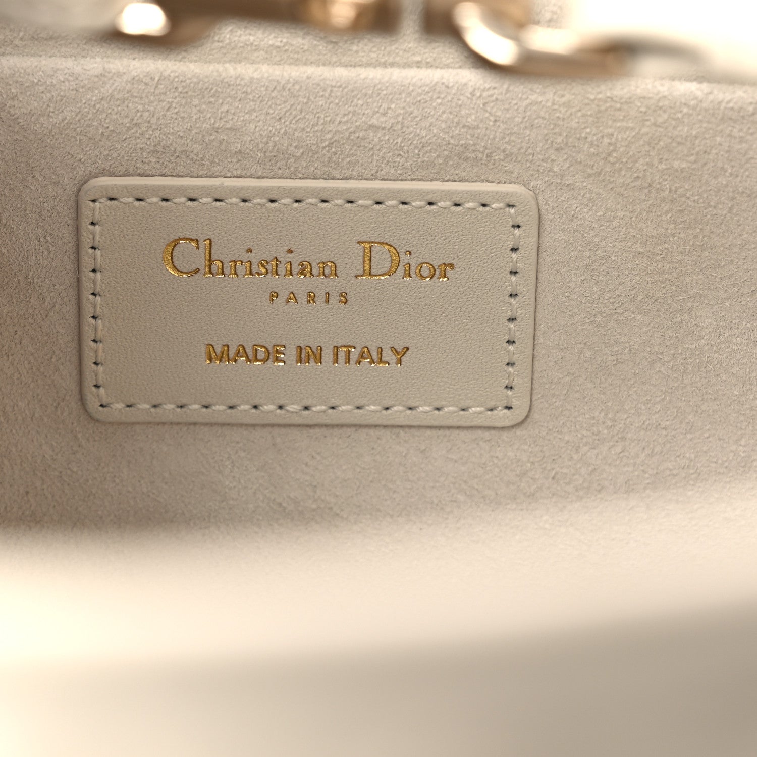 Christian Dior Calfskin Cannage Medium The Lady 95.22 White 6 of 13