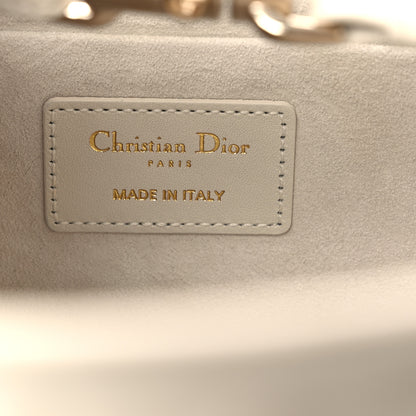 Christian Dior Calfskin Cannage Medium The Lady 95.22 White 6 of 13