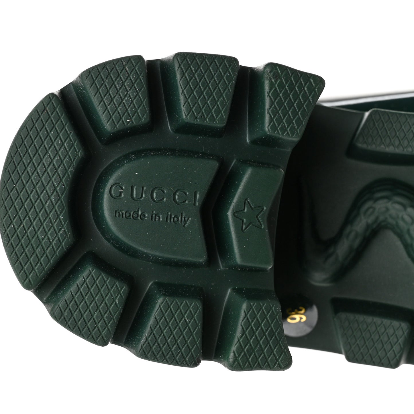Rubber Womens Horsebit Ankle Boots 36 Vintage Green
