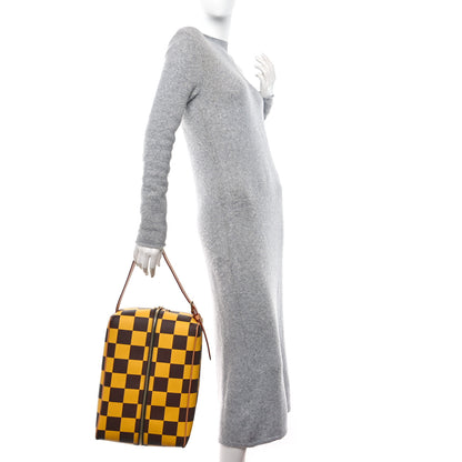 Louis Vuitton Damier Pop Shoes Bag Yellow 3 of 9