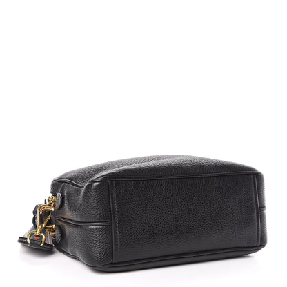 Prada Vitello Daino Medium Double Zip Shoulder Bag Black 5 of 17