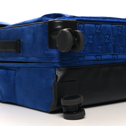 Gucci Econyl Nylon Monogram Off The Grid Suitcase Guilted Blue Black 8 of 9