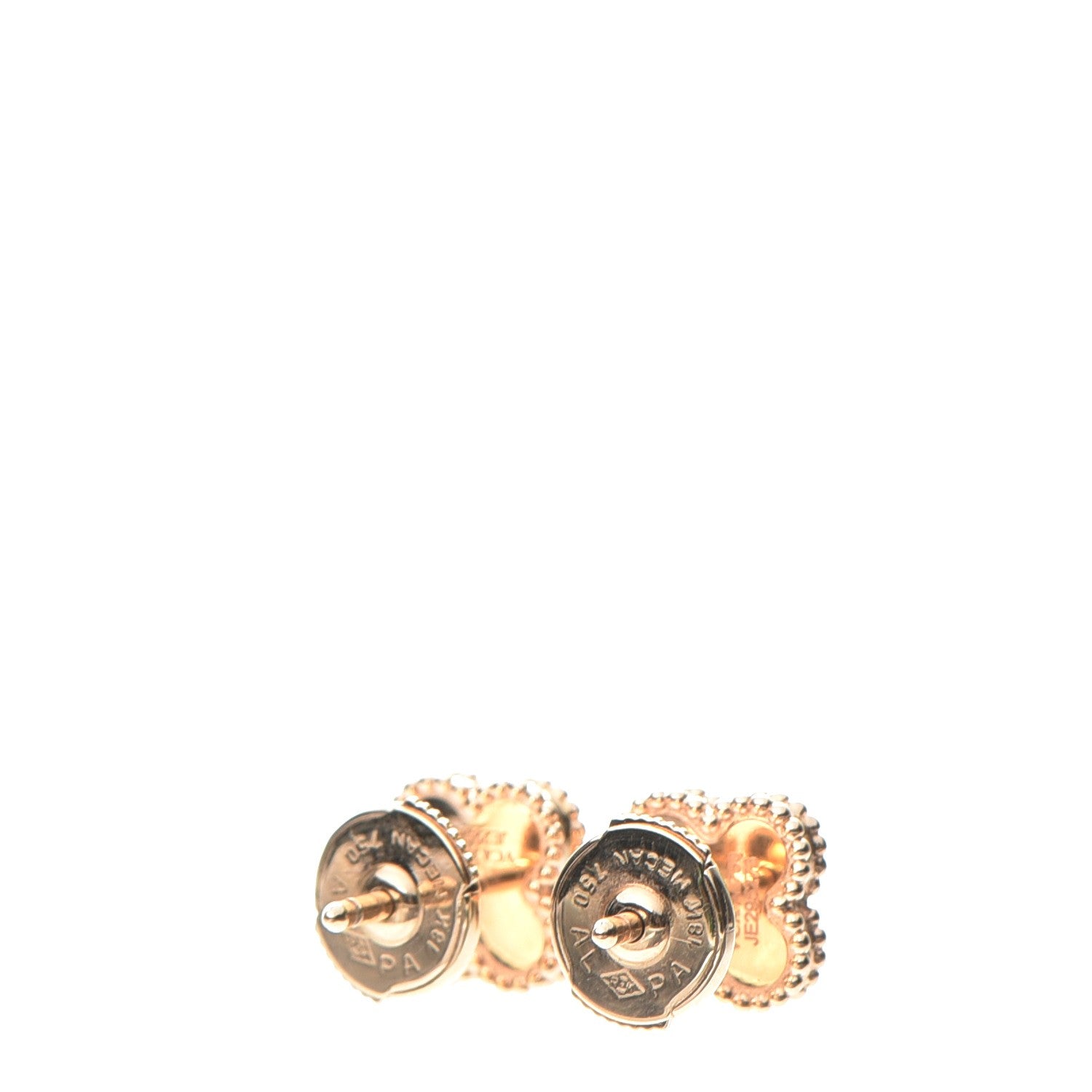 Van Cleef & Arpels 18K Rose Gold Sweet Alhambra Earrings 3 of 9