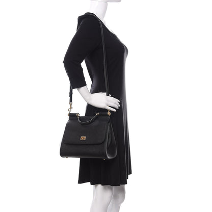 Dolce & Gabbana Dauphine Medium Miss Sicily Satchel Black 2 of 9