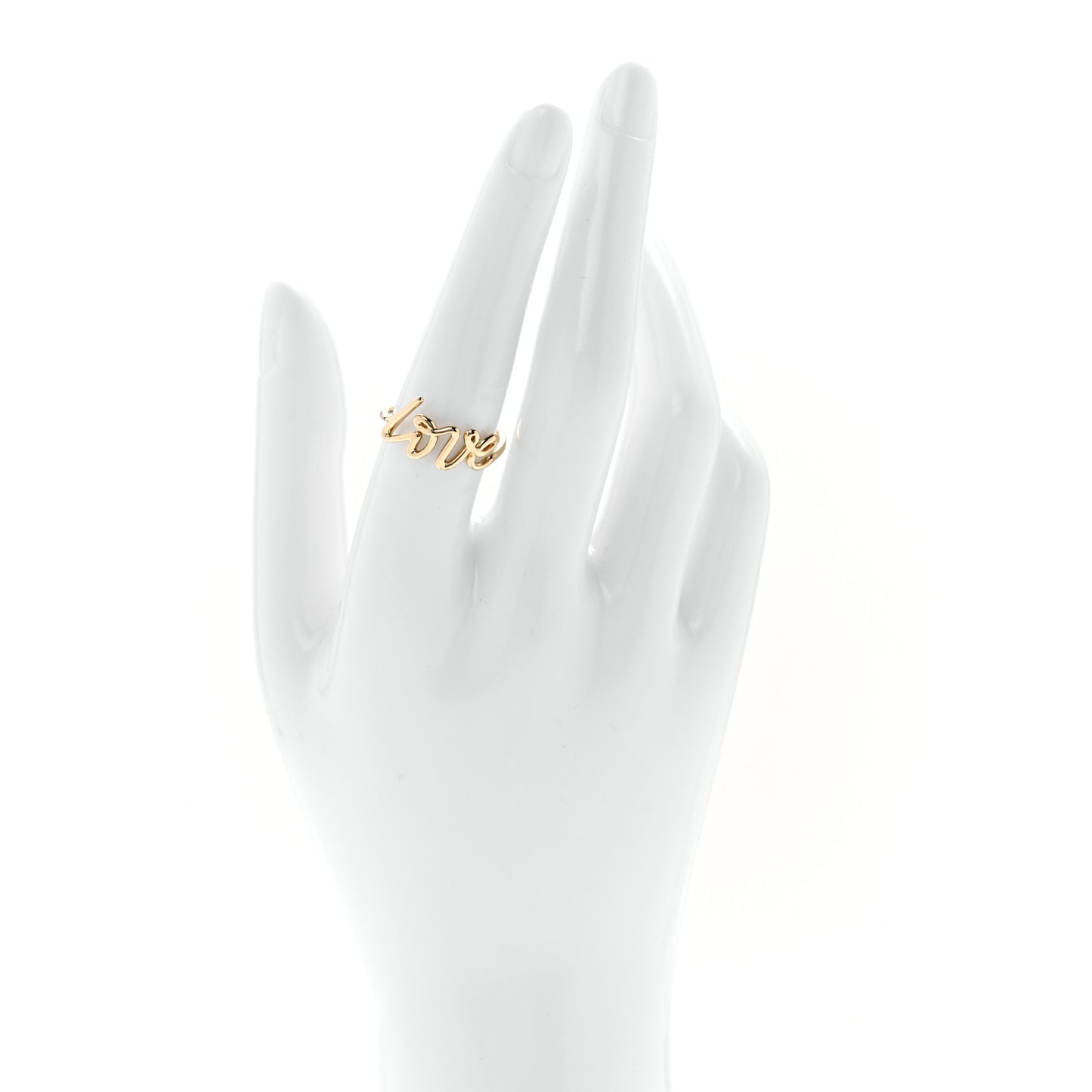 18K Yellow Gold Paloma's Graffiti Love Ring 54 7