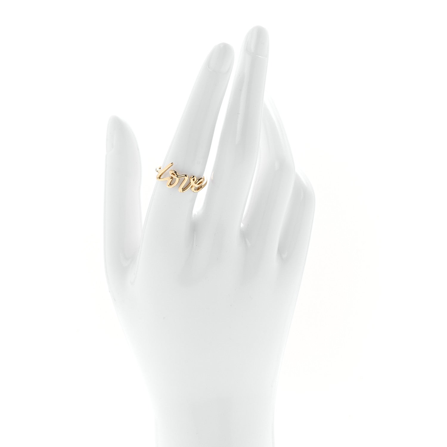 Tiffany 18K Yellow Gold Paloma's Graffiti Love Ring 54 7 2 of 6