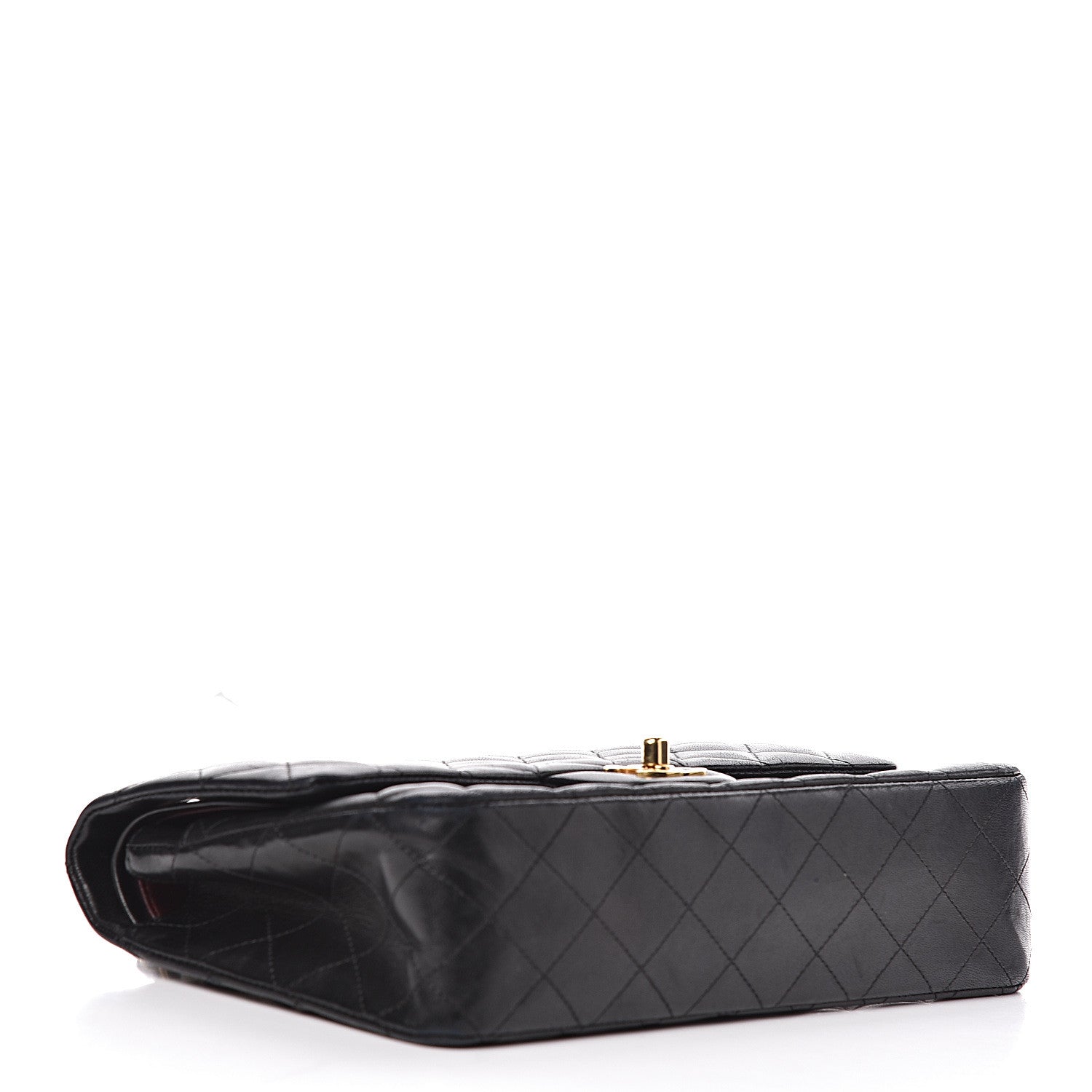 Chanel Lambskin Quilted Medium Double Flap Black 4 of 11
