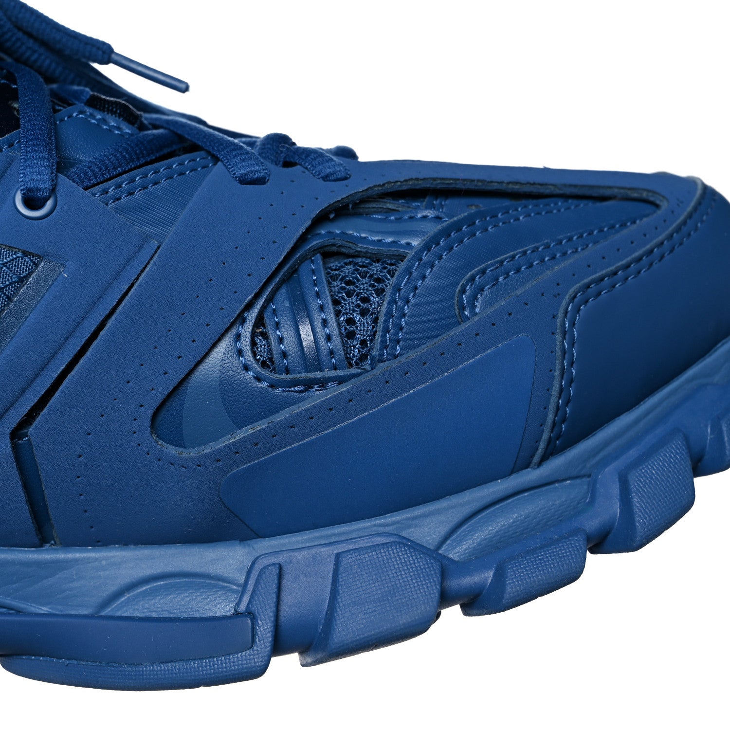 Balenciaga Mesh Nylon Mens Track LED Sneakers 41 Blue Grey White 8 of 9