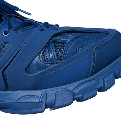 Balenciaga Mesh Nylon Mens Track LED Sneakers 41 Blue Grey White 8 of 9