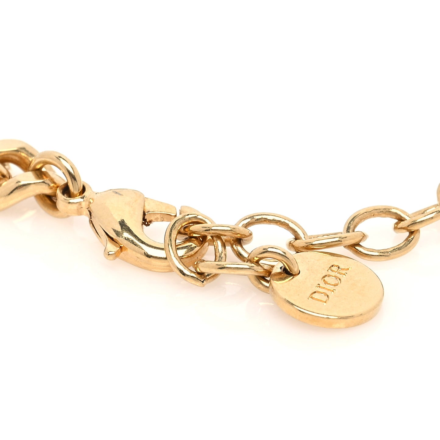 Metal Crystal Dio(r)evolution Bracelet Gold
