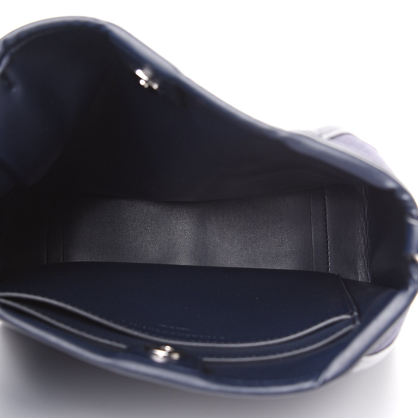 Eco Alter Denim Perforated Logo Mini Crossbody Navy