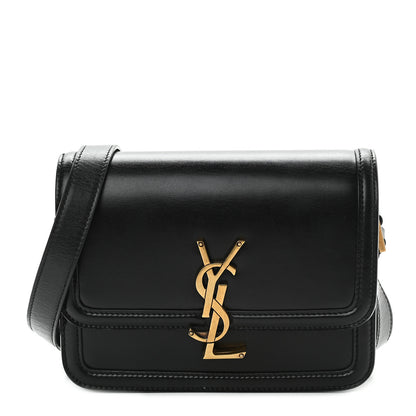 Saint Laurent Smooth Calfskin Small Solferino Satchel Black 1 of 8