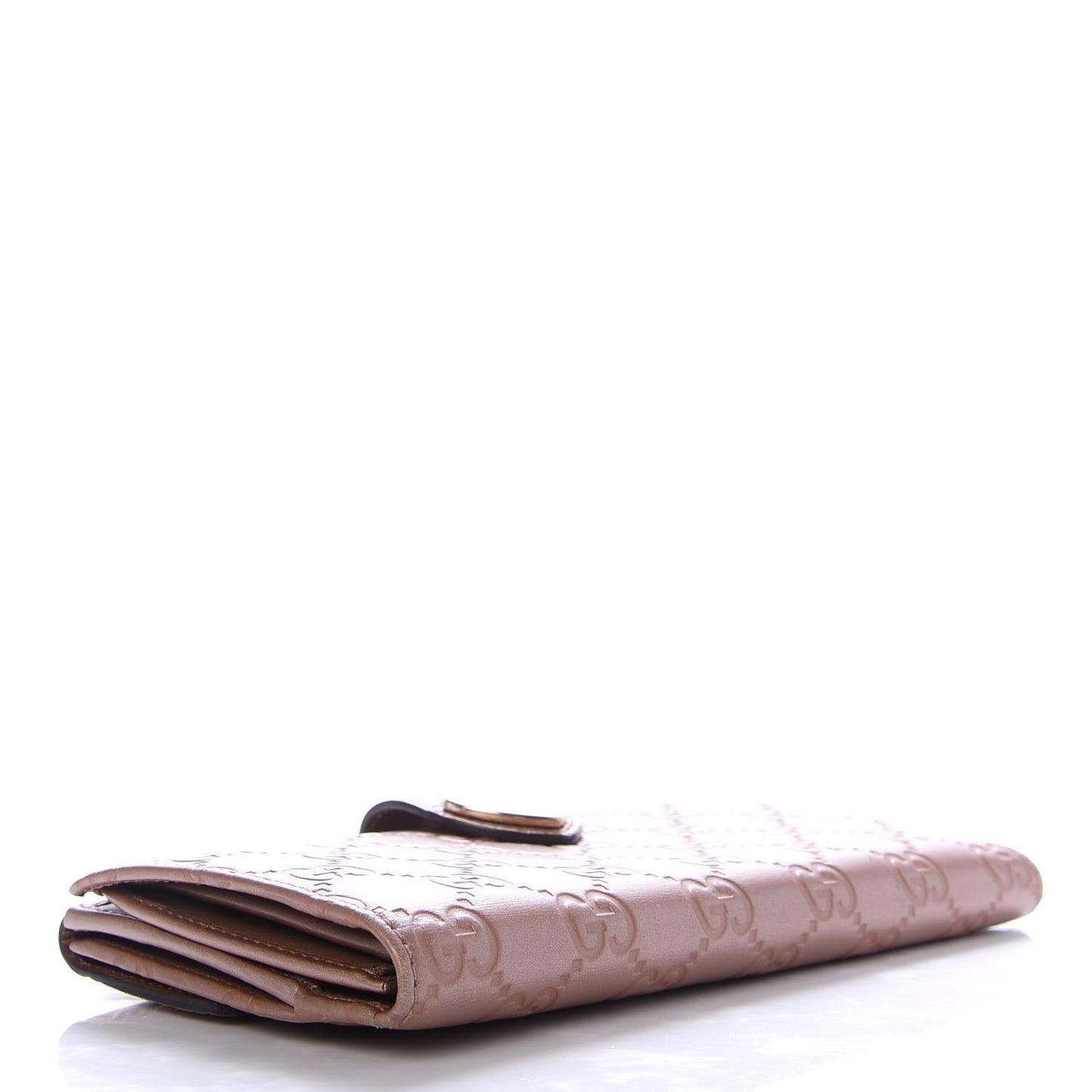 Guccissima Heart Continental Wallet Mauve