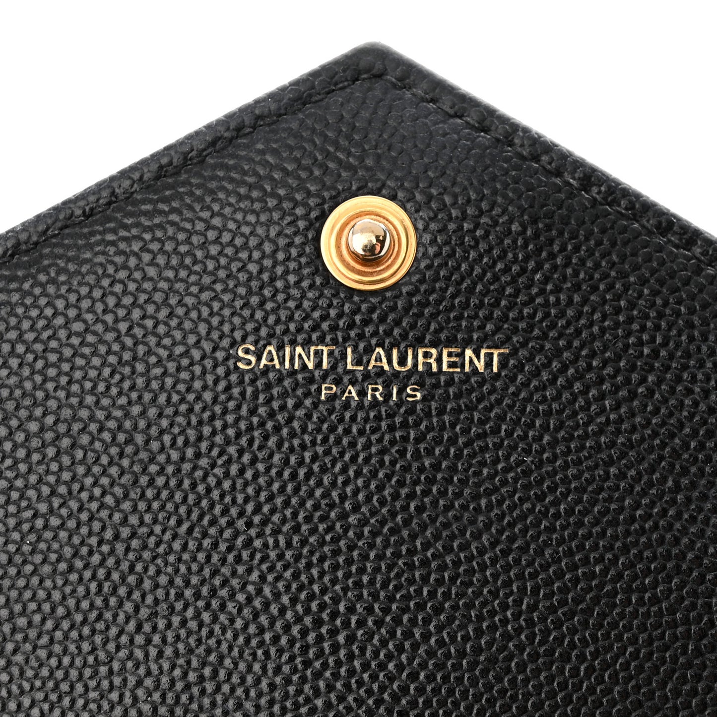 Grain De Poudre Matelasse Chevron Monogram Chain Wallet Black