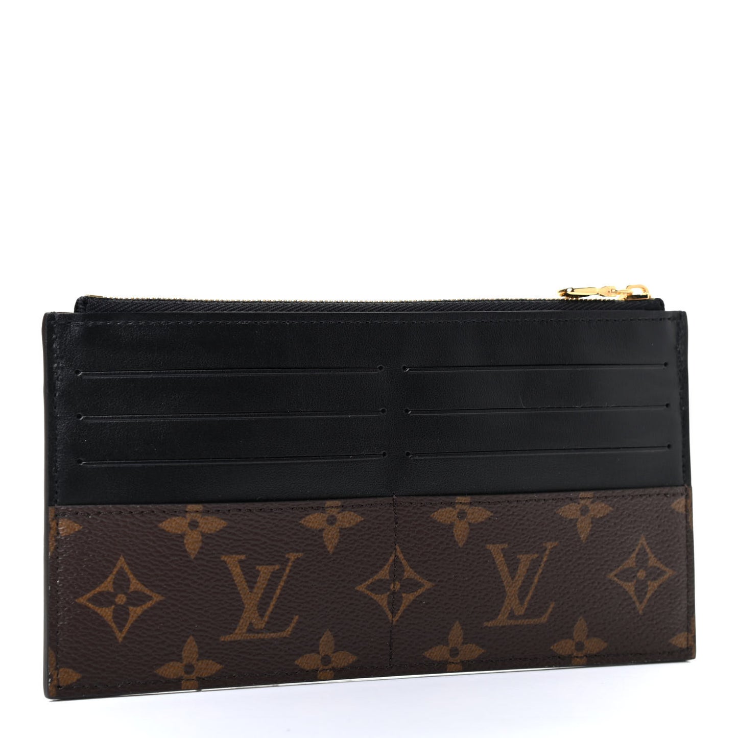 Monogram Slim Purse Black