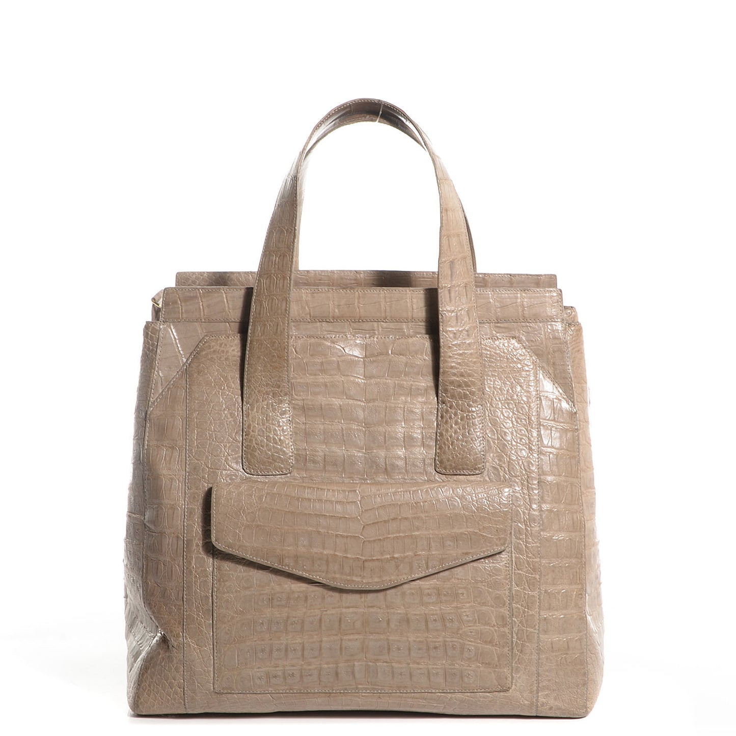 Crocodile Satchel Sand