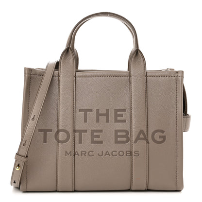 Marc Jacobs Grained Calfskin Medium The Tote Bag Grey 1 of 11
