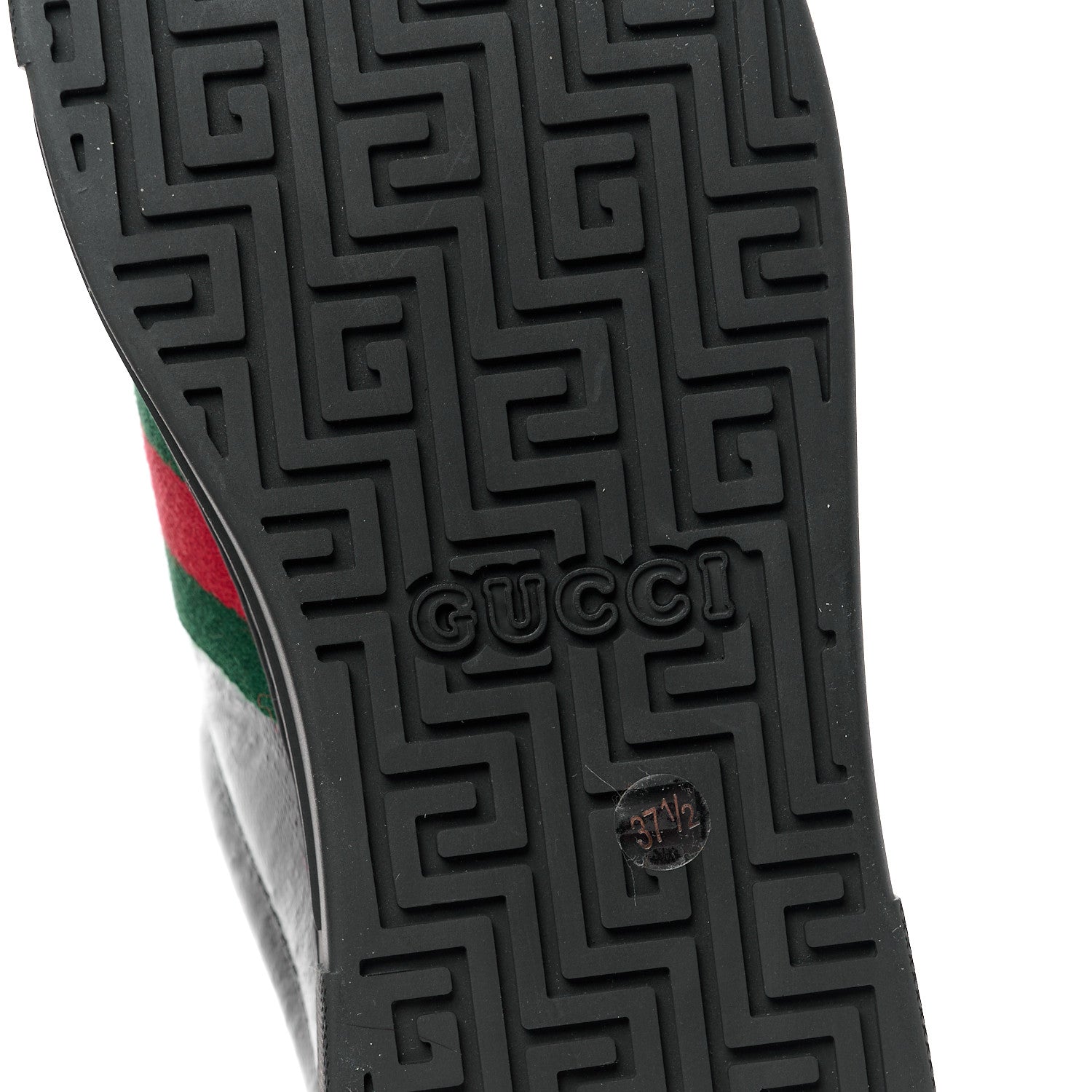 Gucci Crystal GG Monogram Web Womens New Ace Sneakers 37.5 Black 6 of 11
