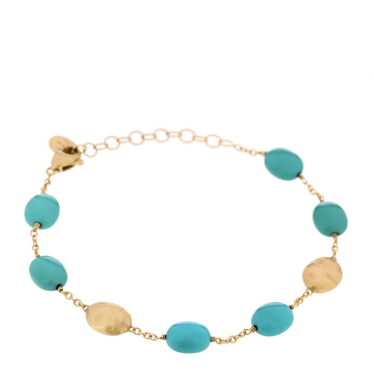 18K Yellow Gold Siviglia Turquoise Bracelet