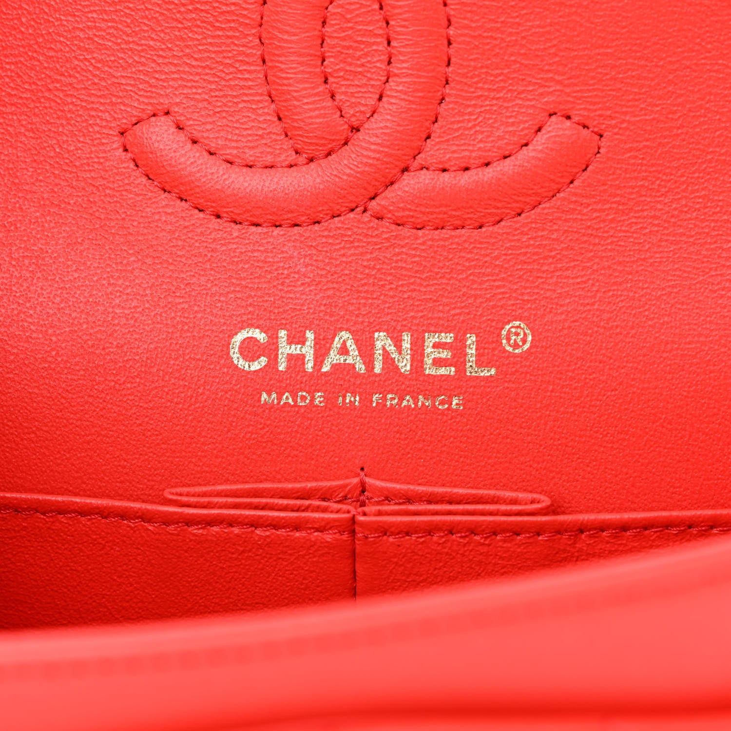 Chanel Lambskin Quilted Small Double Flap Red 6 of 10
